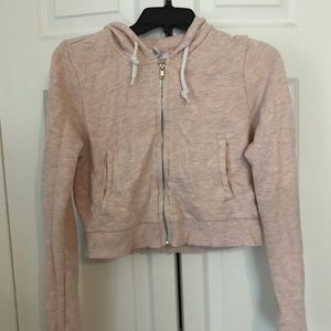Pink cropped sweatshirt